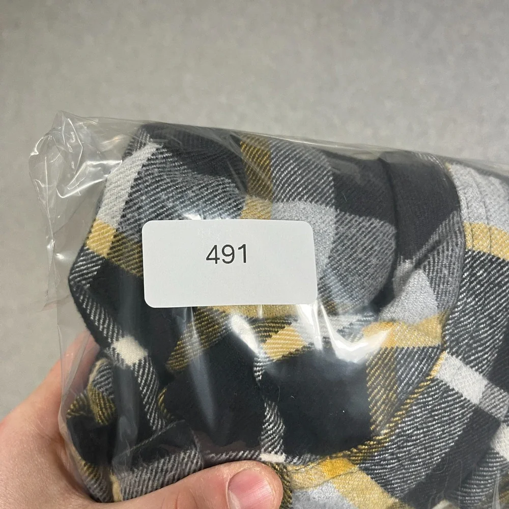 The North Face Shirt Mens Medium Black Flannel Button Up Long Sleeve Plaid Cotto